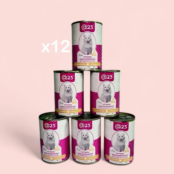 @23 Yetişkin Kedi Konservesi Tavuk Aromalı 415 g x 12 adet