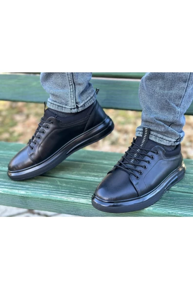 erenimstore Hakiki Deri Air Taban Siyah Erkek Klasik Ayakkabı