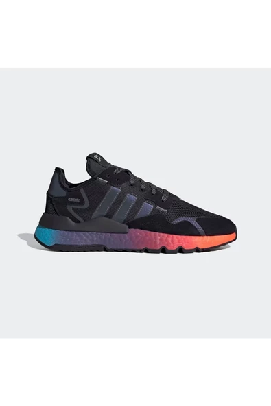 adidas Nite Jogger Erkek Beyaz Mavi Spor Ayakkabı