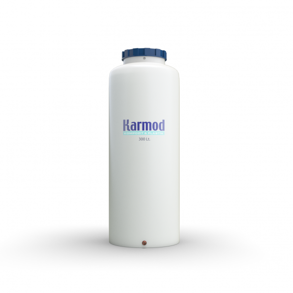 300 Litre Polietilen Dikey Su Deposu - Beyaz
