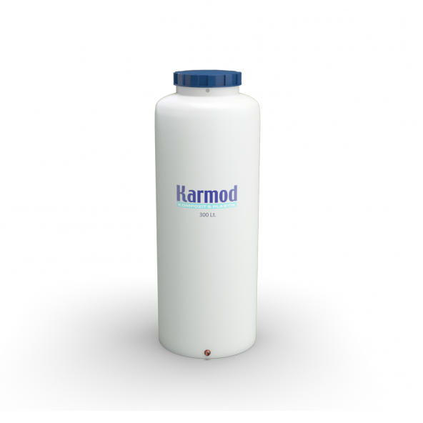 300 Litre Polietilen Dikey Su Deposu - Beyaz - 3