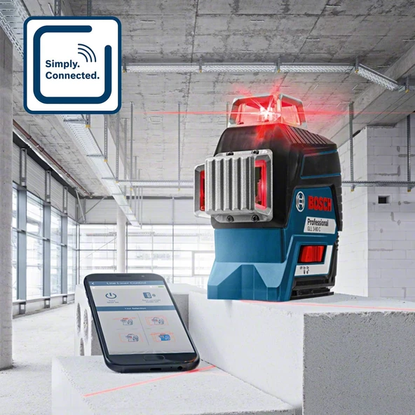 Bosch Professional GLL 3-80 C Prof. + BT 150 Çizgili Hizalama Lazeri - 0601063R01 - 2
