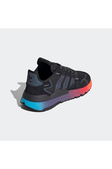 adidas Nite Jogger Erkek Beyaz Mavi Spor Ayakkabı - 8