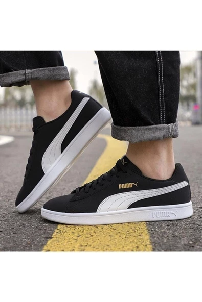 Puma Smash Buck V2 Erkek Günlük Spor Ayakkabı - Siyah - 38261207