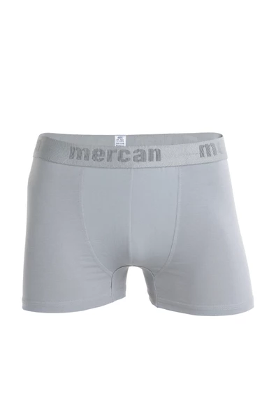 Mercan Erkek Gri 6'lı Pamuklu Esnek Premium Likralı Boxer - 2