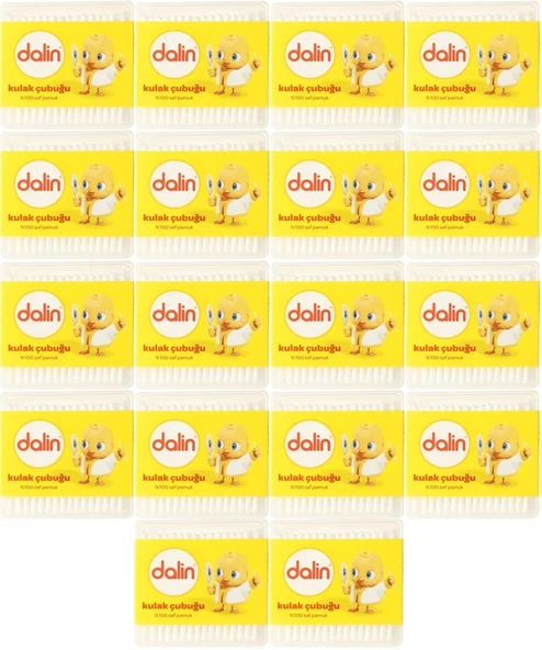 Dalin Kulak Çubuğu 100 Adet (18 Li Set)