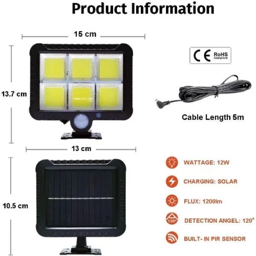 Hareket Sensörlü Solar Lamba - 3