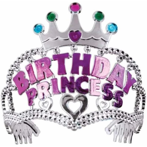 Birthday Prenses Yazılı Çocuk Parti Tacı - 2