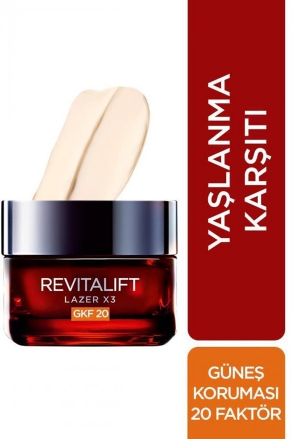 Revitalift Laser X3 Gkf20 Yaşlanma Karşıtı Bakım Kremi 50 Ml