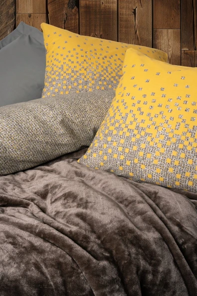 COTTON BOX 3241-CB CK OYSTER BATTANIYELI NEVRESIM TAKIMI KAHVE - Resim 2