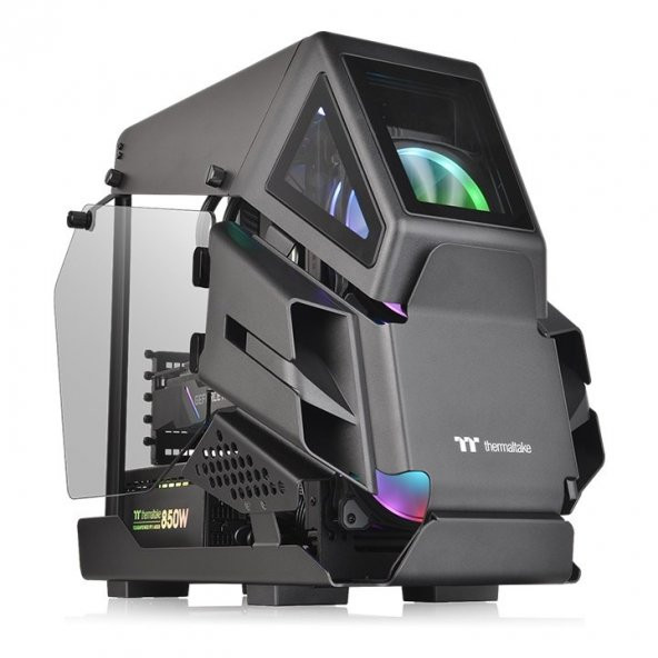 Thermaltake AH T200 Siyah 2xTG Pencereli RGB Mikro ATX Oyuncu Kasası (CA-1R4-00S1WN-00)