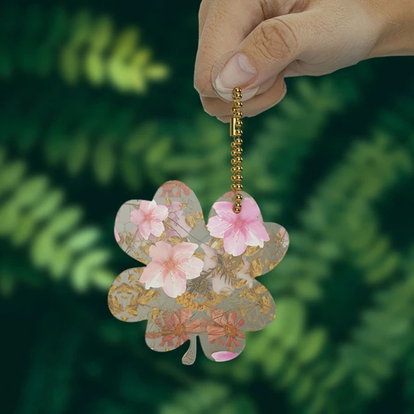 Epoksi Silikon Kalıp Çoklu Yaprak Figür Modelleri Delikli Kolye Küpe Kalıbı - 5