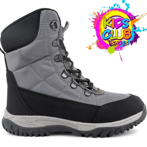 Kids Club Shoes Felix Ortopedik Kaymaz Taban Unisex Kar Botu Çocuk Bot - Resim 2