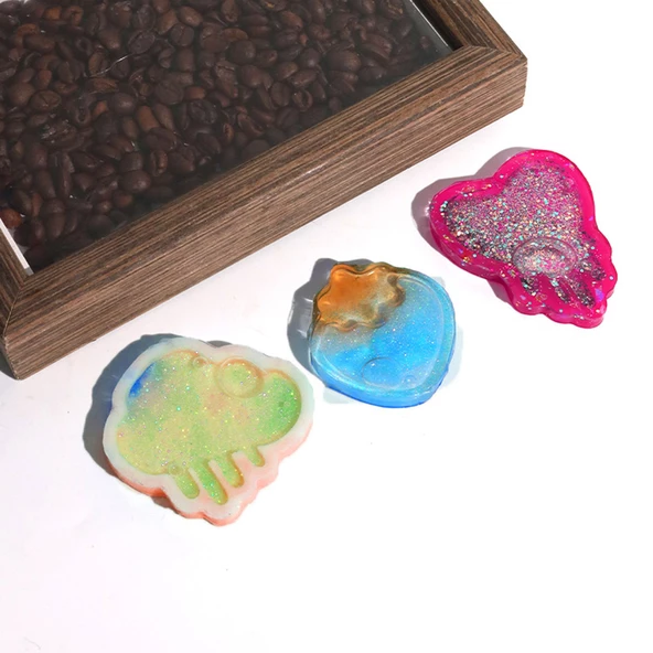 Epoksi Silikon Kalıp Yay Kalp Bulut Yıldız Figür Modelleri Kolye Küpe Kalıbı - 3