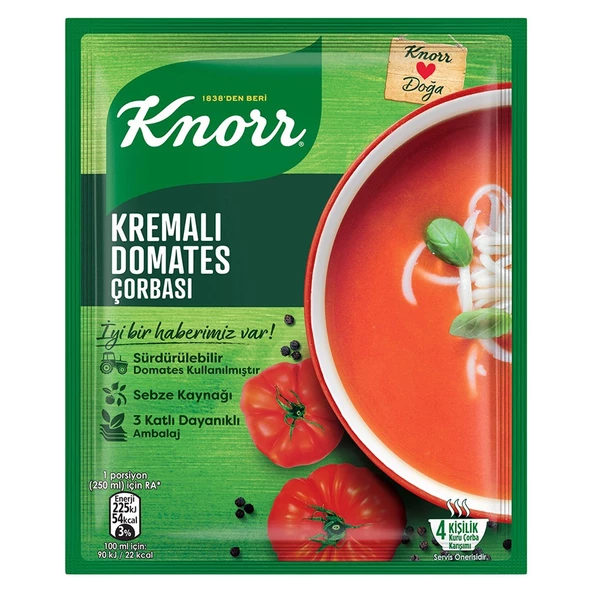 Knorr Kremalı Domates çorbası 69 Gr Paket (10 Adet)