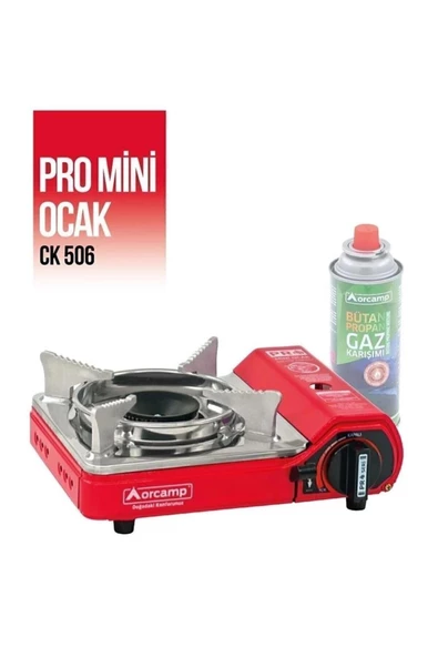 Tekli Portatif Ocak Mini Kırmızı Ck-506