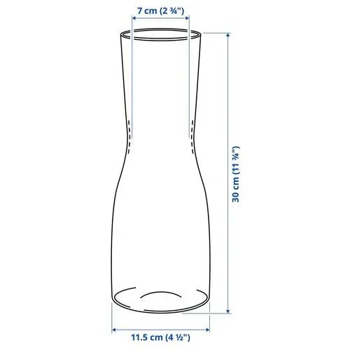 SUMUHOME TIDVATTEN CAM VAZO SAYDAM CAM 30 CM - Resim 5