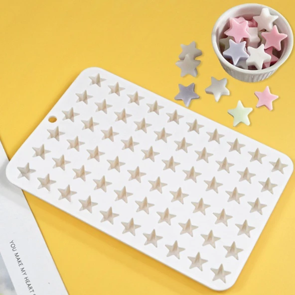 Silikon Kek Kalıp Sugarcraft Minik Yıldız Figürleri Kalıbı Şeker Hamuru Jelibon Kalıbı - 5