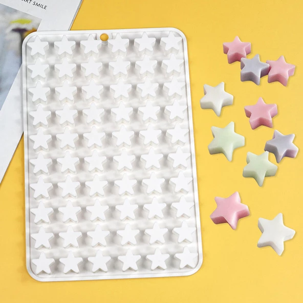 Silikon Kek Kalıp Sugarcraft Minik Yıldız Figürleri Kalıbı Şeker Hamuru Jelibon Kalıbı - 2