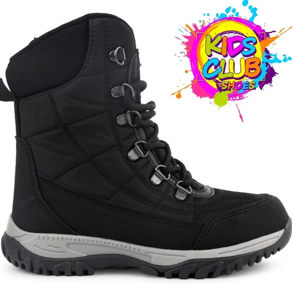 Kids Club Shoes Felix Ortopedik Kaymaz Taban Unisex Kar Botu Çocuk Bot - Resim 5