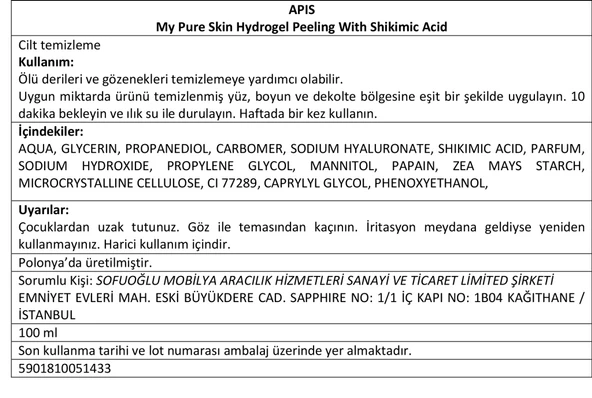 MY PURE SKIN - Hidrojel Peeling & Cilt Dengeleyici Tonik - 2'li Set - 6
