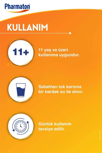 Pharmaton Vitality 60 Tablet 3 Adet - Resim 5