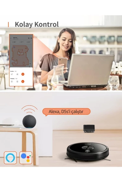 Ultenic D5s Pro Akıllı Robot Süpürge - Resim 5
