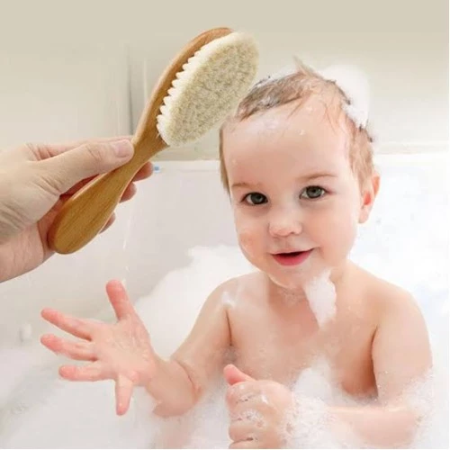 Keçi Kılı Organik Bebek Banyo Tarağı - 2