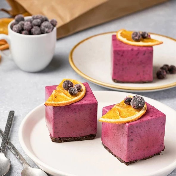 Silikon Kalıp Kare Sabun Taş Tozu Ve Kek Çikolata Kalıbı 4 Lü - Resim 4