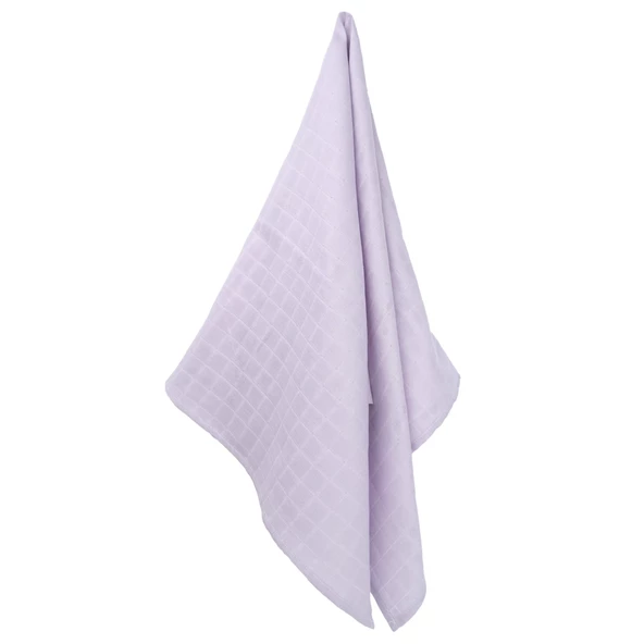 1 Adet Lila Renk 75X75 cm %100 Pamuk Tek Katlı Müslin Kumaş Bebek Örtüsü. - 2