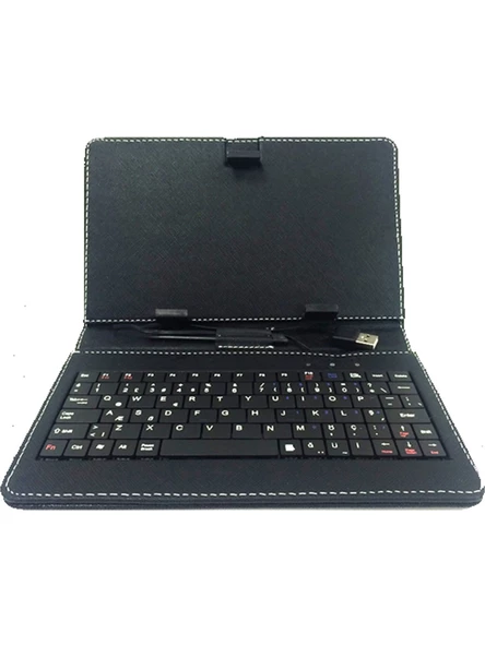 Wontis Concord C-700 Fe 7" Üniversal Türkçe Q Klavyeli Tablet Kılıfı (SİYAH) Teşhir Ürünü