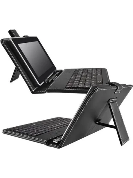 Wontis Concord C-700 Fe 7" Üniversal Türkçe Q Klavyeli Tablet Kılıfı (SİYAH) Teşhir Ürünü - 2