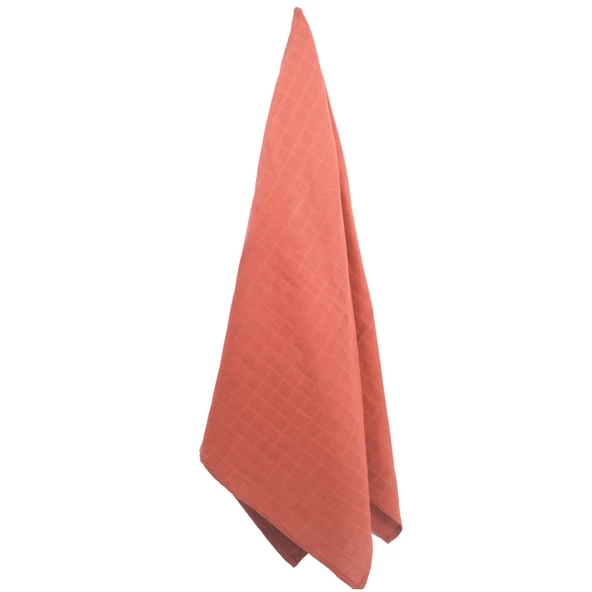 1 Adet Kiremit Renk 75X75 cm %100 Pamuk Tek Katlı Müslin Kumaş Bebek Örtüsü. - 2