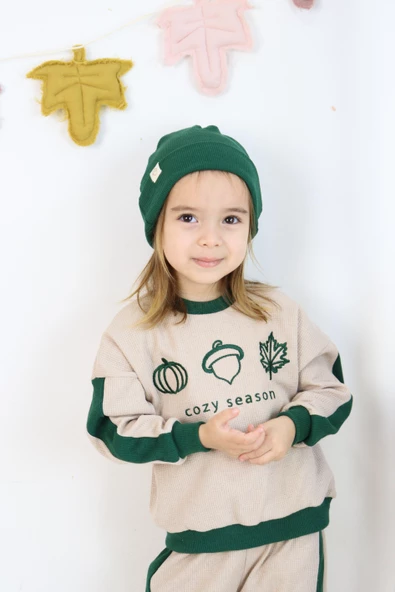 Cozy Nakış Baskılı 3lü Takım - 12