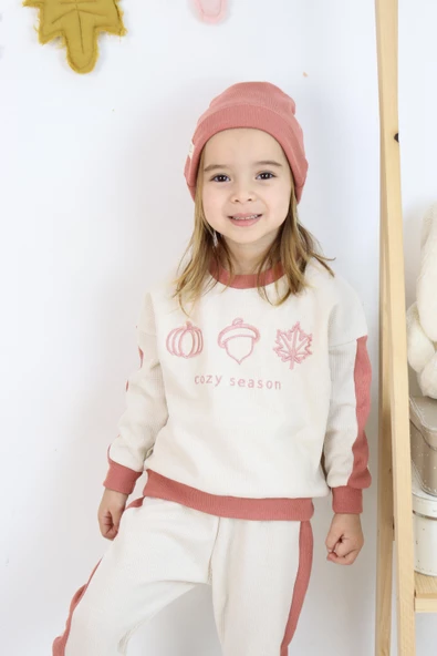 Cozy Nakış Baskılı 3lü Takım - 3