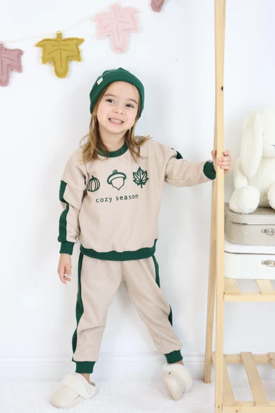 Cozy Nakış Baskılı 3lü Takım - 11