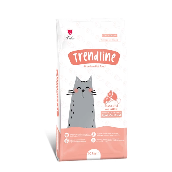 Trendline Kuzu Etli Yetişkin Kedi Maması 10 Kg ürün görseli 1