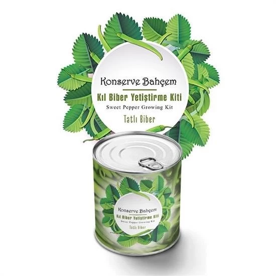 Woody Sofia Konserve Bahçem Evde Konservede Tatlı Sivri Biber Yetiştirme Kiti