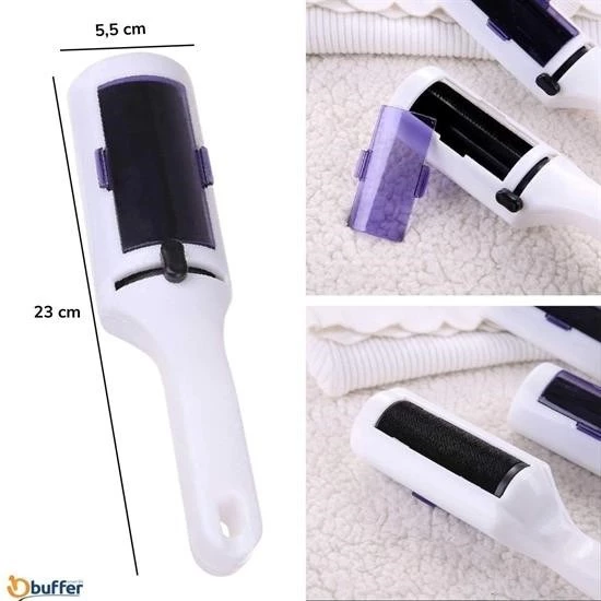 Woody Sofia  Taşınabilir Elektrostatik Hazneli Rulo Şeklinde Evcil Hayvan Tüyü Saç Toplayıcısı - Resim 7
