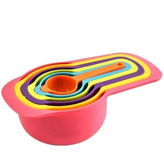 Woody Sofia Pratik Ölçü Kaşığı Kabı 5li Şeker Baharat Sıvı Ölçer Aparat - 8