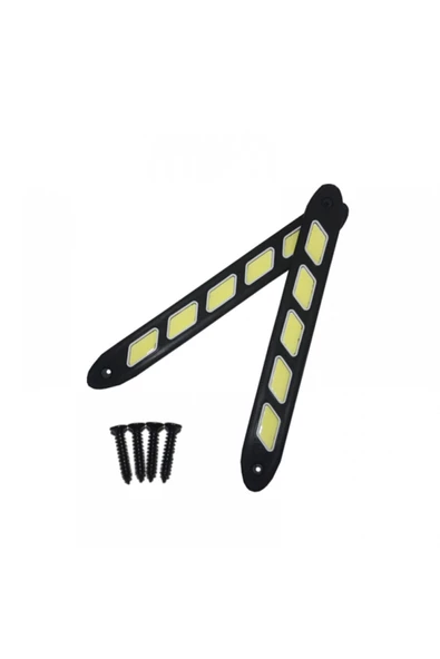 Zigzag Şerit Gündüz Ledi Farı Su Geçirmez Beyaz Işık - 2