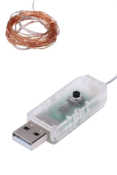 Woody Sofia Yılbaşı ve Özel Konsept Dekorasyon 5 Mt USB Bağlantılı Led Işık - 3