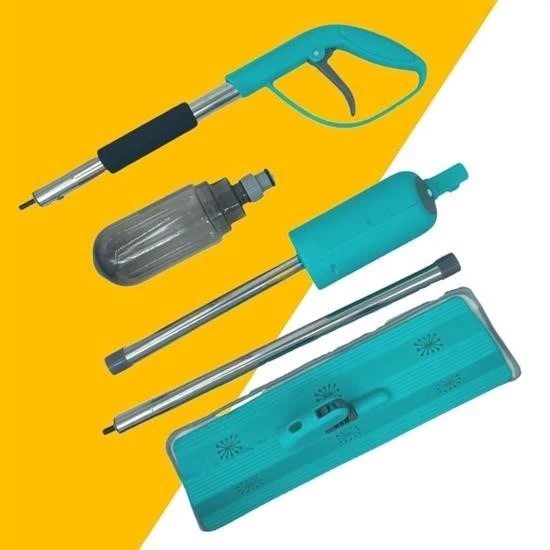 Woody Sofia Döner Başlıklı Spreyli Mop Parke Ahşap Fayans Temizleyici Su Hazneli Sihirli Paspas - 2