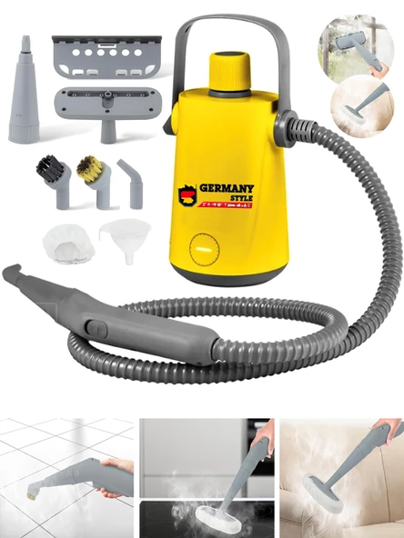 Germany Style Koltuk Halı Yıkama Fırçalama Makinesi Ve Buhar Makinesi 2 li Set - 4
