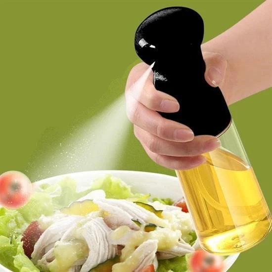 Woody Sofia  Çok Amaçlı Cam Şişe Püskürtmeli Dağıtıcı Yağdanlık Limonluk Sirke Sosluk Spreyi Siyah - 2