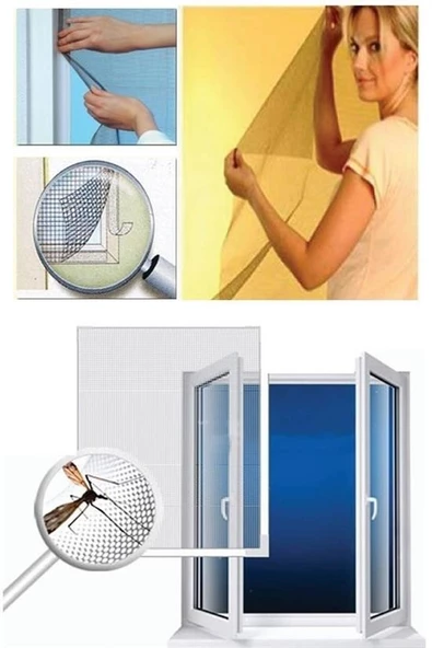 Woody Sofia Tüm Cam Pencere Kapılara Uyumlu Tek Kanat Pencere Sinekliği - 4