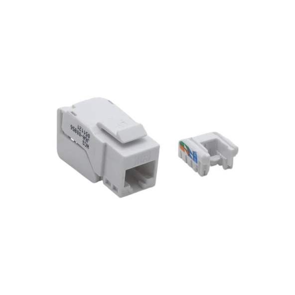 HCS CAT6A FTP TOOLLESS KEYSTONE JACK CAT6A, LSA+/110 IDC T568 A/B, 90 DERECE - 2