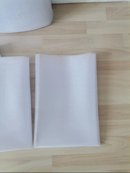 10 Adet Beyaz 100X300 Kristal Tül Düğün Bohça Süsü Nikah Bohça Süsü Nişan Bohça Süsleme Tülü - 3