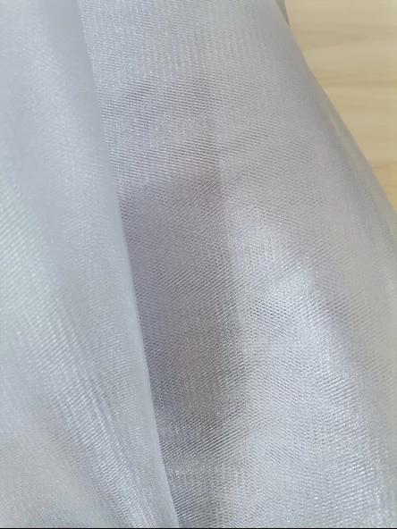 5 Adet Gümüş 100X300 Kristal Tül Düğün Bohça Süsü Nikah Bohça Süsü Nişan Bohça Süsleme Tülü - Resim 7