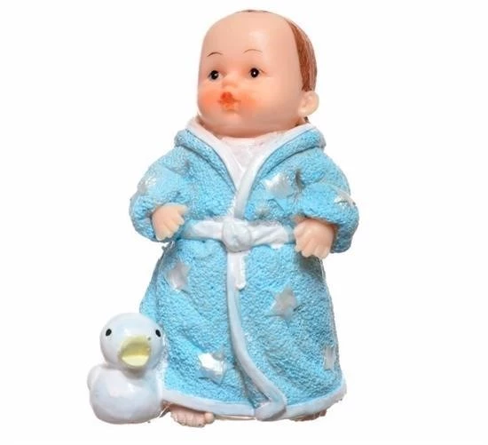 Woody Sofia Decotown Hediyelik Sevimli Mavi Bebek Biblo Polyester Süs Eşyası - 2